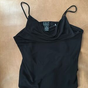 Vintage slinky cowl neck top